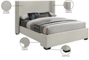 Oxford - Bed - Meridian Furniture - Upholstered Beds - Elite Enclave Home