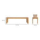 Tempo - Outdoor Dining Bench - Light Brown - Moe's Home Collection - Dining Benches - Elite Enclave Home