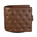 Capstone - Tufted Barrel Swivel Chair - Brown - Madison Park - Swivel Chairs - Elite Enclave Home