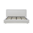 Tory - King Bed Pebble - White - Moe's Home Collection - Upholstered Beds - Elite Enclave Home