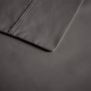 600 Thread Count - Cooling Cotton Blend 4 Piece Queen Sheet Set - Charcoal