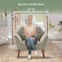 Newport - Wide Mid - Century Modern Lounge Chair (Set of 2) - Spice - INK+IVY - Chair Sets - Elite Enclave Home