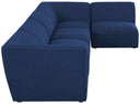 Miramar - 5 Piece Modular Sectional - Meridian Furniture - Stationary Sectionals - Elite Enclave Home