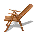 27" Solid Wood Indoor Outdoor Arm Chair - Brown