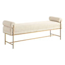 Bolster - Bench - White - Uttermost - Accent Benches- Elite Enclave Home