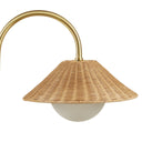 Laguna - Weave Shade Floor Lamp - Gold / Natural - INK+IVY - Floor Lamps - Elite Enclave Home