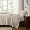 Quebec - Reversible Coverlet Set - Cream