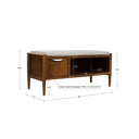 Arcadia - Accent Bench With Storage And Upholstered Cushion - Walnut Brown - INK+IVY - Storage Benches - Elite Enclave Home