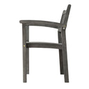 Distressed Stacking Armchairs (Set of 2) - Dark Gray