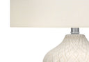 25" Ceramic Urn Table Lamp With Drum Shade - Cream - HomeRoots - Table Lamps - Elite Enclave Home