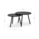 Kari - Outdoor Nesting Coffee Table - Black - Moe's Home Collection - Nesting Tables - Elite Enclave Home