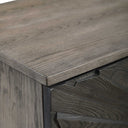 Shield - Oak 2 Door Cabinet - Gray