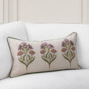 TD Belcourt 14" x 26" Pillow - Floral Multi / Olive Green - Classic Home - Accent Pillows - Elite Enclave Home