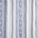 Veronica - 50x95" Poly Printed Curtain Panel With Tufted Stripe And Lining - White / Navy - Madison Park - Curtains & Drapes - Elite Enclave Home