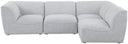 Miramar - 4 Piece Modular Sectional - Meridian Furniture - Stationary Sectionals - Elite Enclave Home