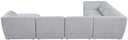 Miramar - 7 Piece Modular Sectional - Meridian Furniture - Stationary Sectionals - Elite Enclave Home