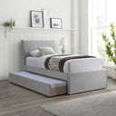 Myles - Linen Twin Trundle Bed - Meridian Furniture - Trundle Beds - Elite Enclave Home