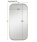 Taft - Mirror - Plated Brass