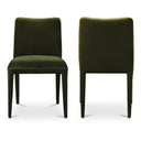 Calla - Velvet Dining Chair (Set of 2) - Green - Moe's Home Collection - Chair Sets - Elite Enclave Home
