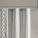 Imani - Printed Shower Curtain With - Gray - INK+IVY - Shower Curtains - Elite Enclave Home