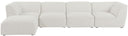 Miramar - 5 Piece Modular Sectional - Meridian Furniture - Stationary Sectionals - Elite Enclave Home