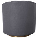 Cuthbert - Modern Swivel Chair - Dark Gray
