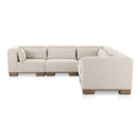 June - Classic L - Shaped Modular Sectional - Oatmeal - Moe's Home Collection - Stationary Sectionals - Elite Enclave Home