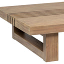 33" Solid Wood Outdoor Coffee Table - Natural