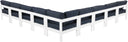 Nizuc - Outdoor Patio 9 Piece Modular Sectional With White Frame - Meridian Furniture - Stationary Sectionals- Elite Enclave Home