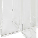 Crystal - Pillar Candleholders (Set of 2) - Silver