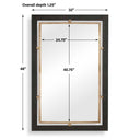 Guerra - Mirror - Walnut & Brass
