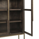 Freemont - Solid Wood Tall Cabinet - Brown - Classic Home - Display Cabinets - Elite Enclave Home