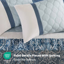 Shawnee - Queen 8 Piece Comforter Set - Blue