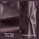 Laurel - Tufted Semi - Sheer Shower Curtain - Plum - Madison Park - Shower Curtains - Elite Enclave Home