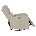 Dakota - Power Recliner 3 - In - 1 With Swivel, Glider, USB Ports - Beige - INK+IVY - Swivel Glider Chairs - Elite Enclave Home
