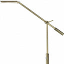 Sleek Metal Adjustable And Dimmable LED Desk Lamp - Brass