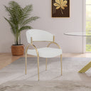 Privet - Dining Chair (Set of 2) - Gold Base - Meridian Furniture - Chair Sets - Elite Enclave Home