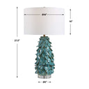 Mina - Table Lamp - Teal Blue