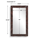 Wrinkle - Wavy Wood Mirror - Woodtone