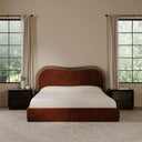 Camilla - Queen Bed - Chestnut - Moe's Home Collection - Upholstered Beds - Elite Enclave Home
