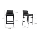 Baron - Counter Stool - Charcoal - Moe's Home Collection - Counter Height (24" - 27") - Elite Enclave Home