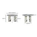 Celia - Round Dining Table - Green / Gray - Moe's Home Collection - Dining Tables - Elite Enclave Home