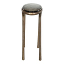 Ata - Oval Accent Table - Brass