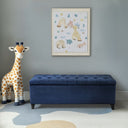 Shandra - Tufted Top Storage Bench - Navy - Madison Park - Storage Benches - Elite Enclave Home