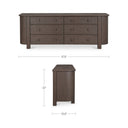 Loren - 6 Drawer Dresser - Dark Brown - Moe's Home Collection - Dressers - Elite Enclave Home