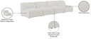 Miramar - 4 Seat Armless Modular Sofa - Meridian Furniture - Stationary Sectionals - Elite Enclave Home
