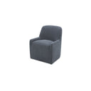 Maisie - Rolling Dining Chair - Slate Blue - Moe's Home Collection - Arm Chairs - Elite Enclave Home