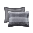 Saben - California King 9 Piece Comforter Set With Bed Sheets - Black - Madison Park Essentials - Comforters & Sets - Elite Enclave Home