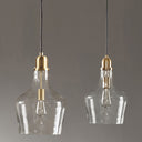 Auburn - Bell Shaped Glass Pendant - Gold / Clear - INK+IVY - Pendant Lighting - Elite Enclave Home