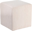 Roy - Microsuede Ottoman / Stool - Meridian Furniture - Stool Ottomans - Elite Enclave Home